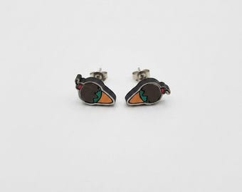 Handmade Ice Cream Cone Stud Earrings quirky gift, Cute earrings, Foodie accessories
