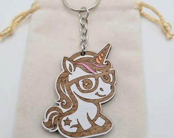 Custom Wooden Lhasa Apso Keychain | Personalized Dog Gift & Bag Charm