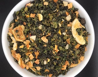 Orange Oolong Tea – Citrus Hibiscus Loose Leaf Blend