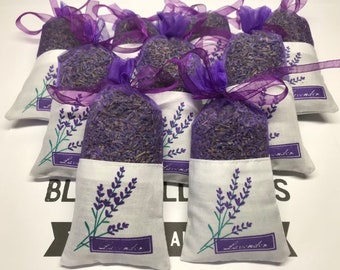 1-1000 English Lavender Pouches/Sachets - B3G1 - Individually Sealed - Potpourri - Fresh, Dried and Natural...