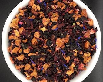 Blueberries and Cream - Natural Loose Fruit Herbal Tea - Chinese tea...