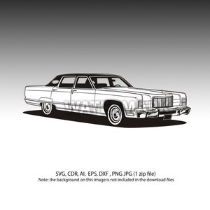 Lincoln Continental svg,cdr,ai,dxf,eps,png,jpg