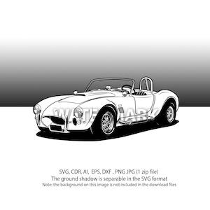Ford Cobra svg, cdr, ai, dxf, eps, png, jpg