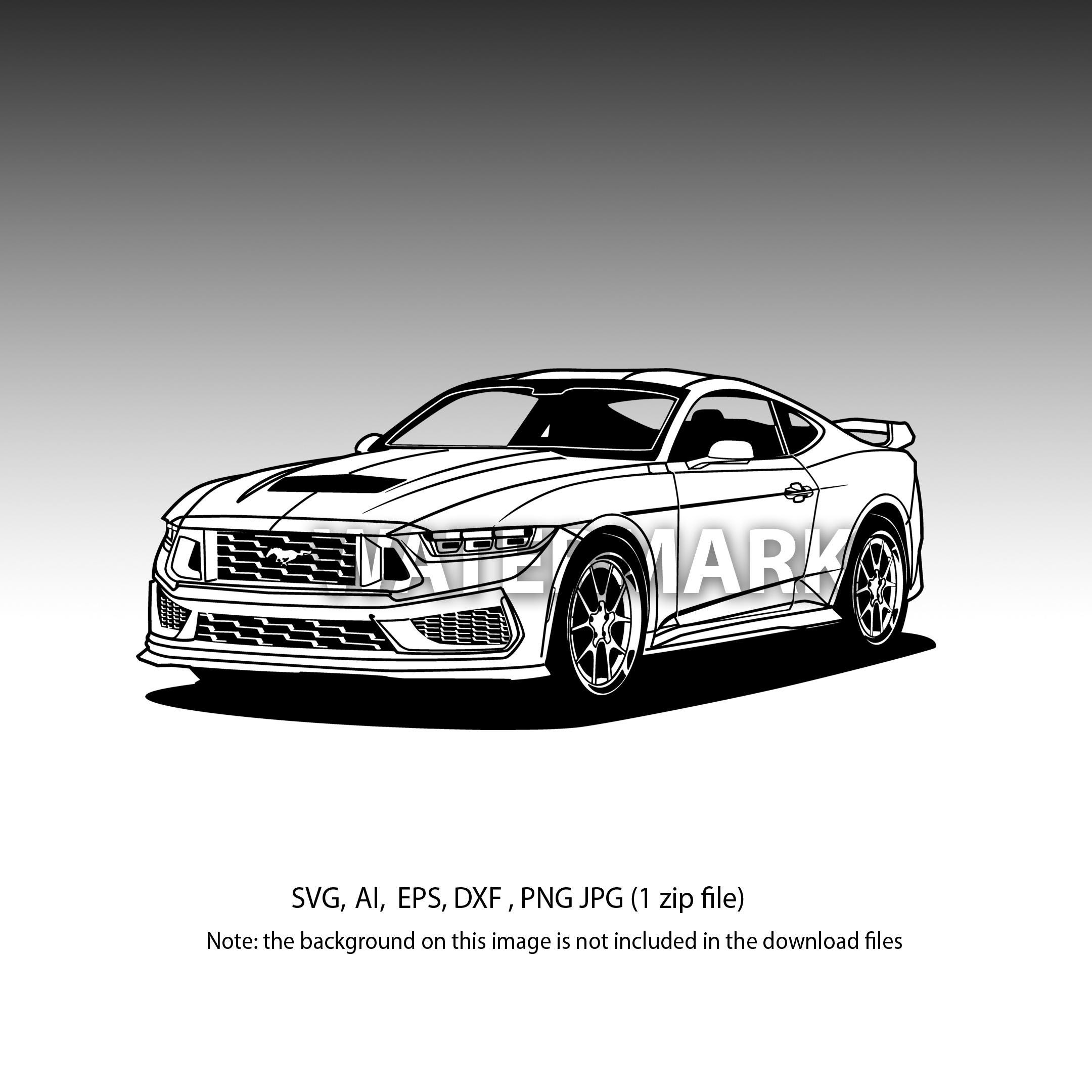 Ford Mustang Black Horse Svg,ai,dxf,eps,png,jpg - Etsy