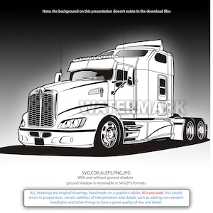 Autocarro Kenworth T 660 svg,ai,eps,png,jpg