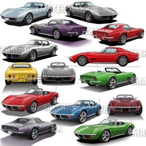 Chevrolet corvette 1970 and Stingray PNG transparent , 14designs