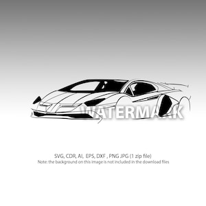 Lamborghini Aventador sketch svg, cdr, eps, ai, png, jpg