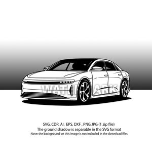 American electric car EV svg,cdr,ai,dxf,eps,png,jpg