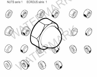 vector clipart nut serie 1 , 22 vector clipart svg, dxf, eps,  png, ai