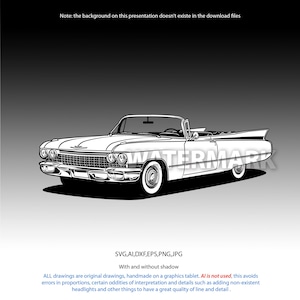 Cadillac Deville Cabriolet svg,ai,dxf,eps,png,jpg
