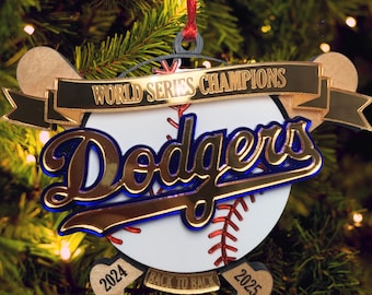 The Original | 2025 Dodgers World Series Ornament Los Angeles Back-to-Back Champions