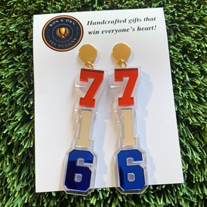716 Buffalo Football Earrings