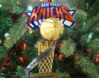 NY Knicks Gift Championship Ornament New York Basketball Champions