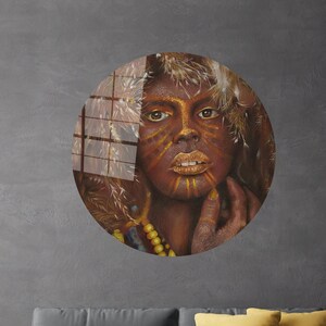 African Woman Wall Decoration,African Woman,Tempered Glass,Glass Wall Decor,Abstract Wall Decor,Glass Art Wall Decor,Woman Wall Decor,