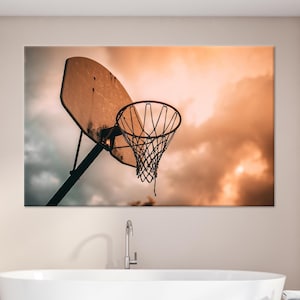 Man Cave Art Canvas, Basketball Art, Boy Room Wall Art, Basketball Player Artwork, Decor Canvas, Modern Art Canvas, Boho Wall Decor,