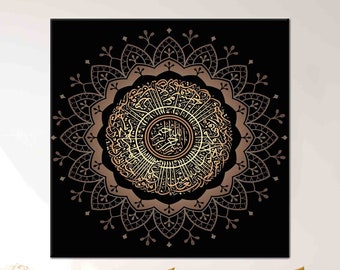 Muslim Gift Artwork, Surah Yunus 9-10 Art Canvas, Islamic Printed, Ramadan Eid Gift Art Canvas, Muslim Artwork, Quran Art Canvas,