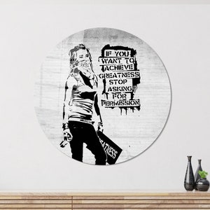 Glaswandkunst, Leinwandglaskunst, Glas, Frauen-Graffiti-Glasdekor, wenn Sie Größe erreichen möchten, Graffiti-Glasdruck,