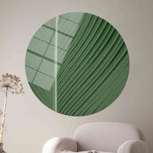 Leaf Wall Decoration,Mural Art,Glass Wall Art,Contemporary Glass Decor,Floral Glass Wall,Wall Decoration,Botanical Wall Art,