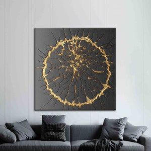 Kintsugi 3D-muurkunst, abstracte poster, luxe canvaskunst, trendy canvaskunst, gouden poster, moderne kunstwerken, Kintsugi Art Canvas,