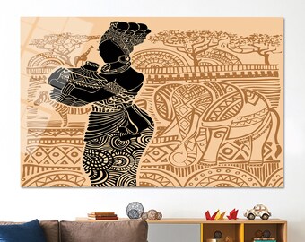 Zebra Glass Decor,Wall Decoration,Girl Wall Decor,Custom Glass Printing Wall Art,Glass Wall Art Modern,Woman Glass Art,