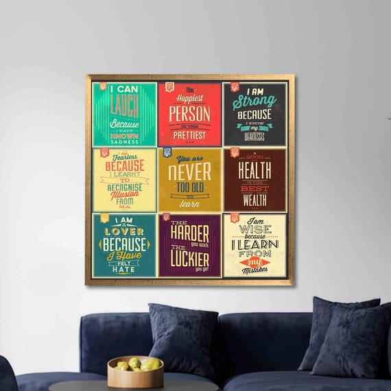 Best Wall Decoration Canvas Painting Ideas With Inspirational Quotes