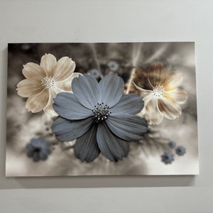 Living Room Wall Art, Canvas Gift, 3D Wall Art, Modern Flower Wall Art, Luxury Canvas Decor, Floral Art Canvas, Flower Art,