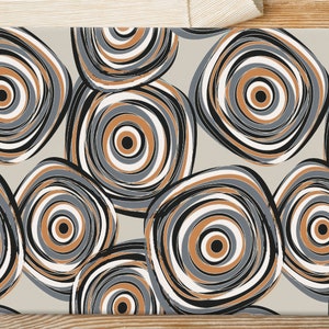 Soft Tones Chopping Board, Modern Serving Board, Boho Chopping Board, Abstract Pattern Serving Board, Kitchenware, Tempered Glass,