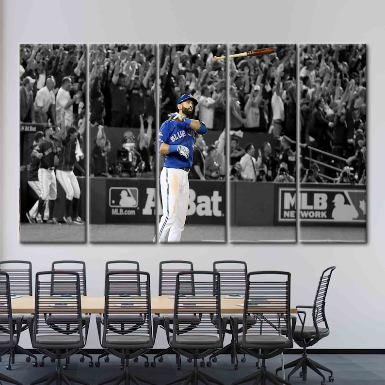 Jose Bautista, Famous Canvas Art, Motivation Wall Art, Motivational Canvas Art, Toronto Blue Jays Art, Baseball Wall Art, image 4