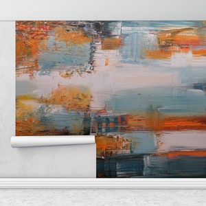 Papel de pared de otoño, Papel de pared Peel and Stick, Papel de pared brillante, Impresión de pintura al óleo, Papel de pared 3d, Pintura de pared de color de otoño,