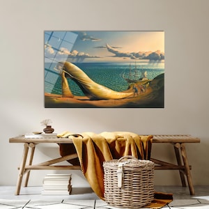 Surreal Wall Decor, Luxury Glass Art, Vladimir Kush Glass, Abstract Tempered Glass, Christmas Gifts, Christmas Decor,