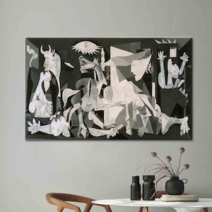Guernica Pablo Picasso, Opera d'arte di riproduzione, Tela famosa, Guernica Art Canvas, Poster di Picasso, Pablo Picasso stampato,
