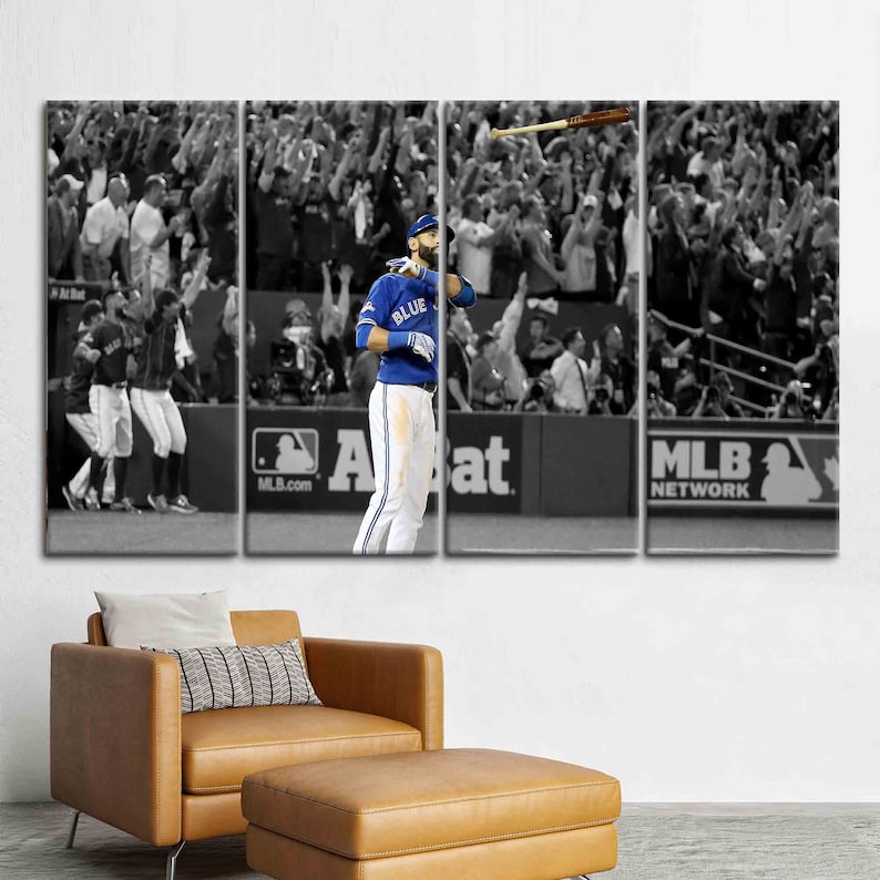 Jose Bautista, Famous Canvas Art, Motivation Wall Art, Motivational Canvas Art, Toronto Blue Jays Art, Baseball Wall Art, image 3