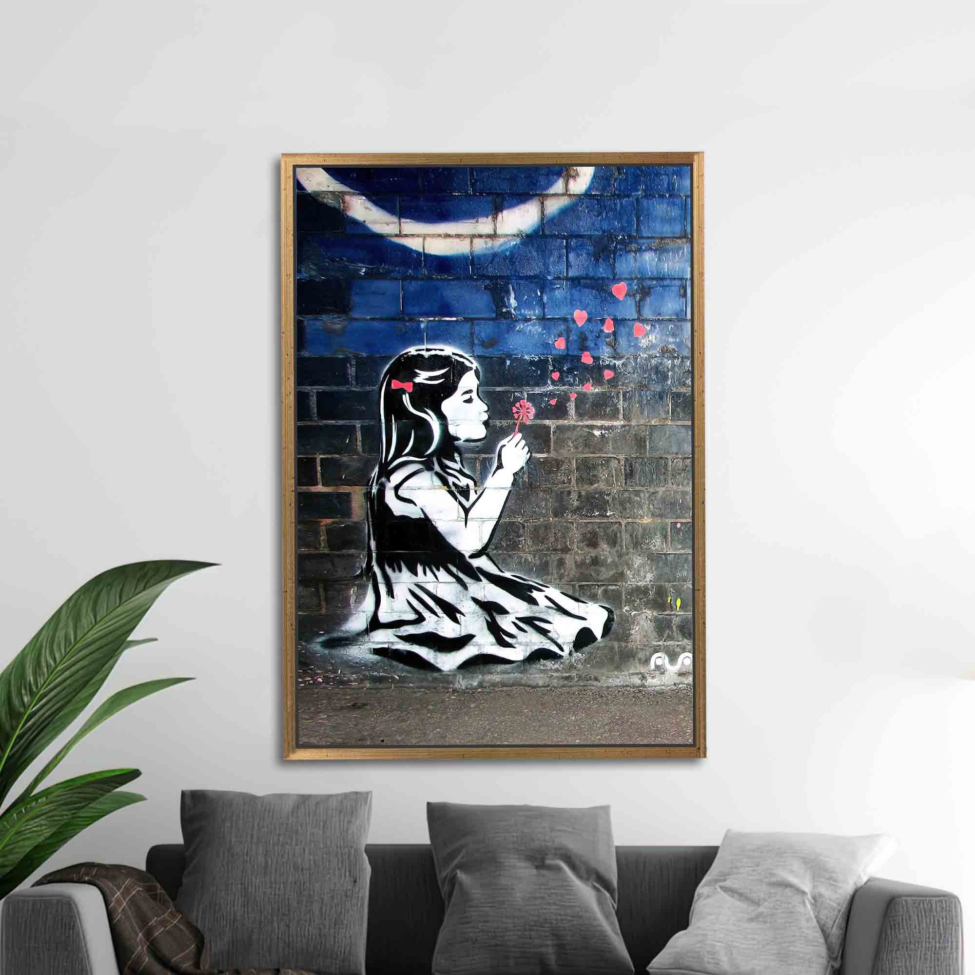 Banksy バンクシー 「Bubble Girl」シリアル サイン 書類付き Banksy バンクシー 「Bubble Girl」シリアル サイン 書類付き