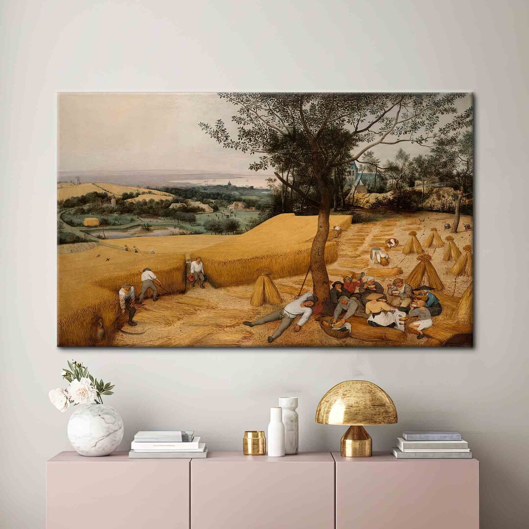 Famous Wall Art, Village Canvas, Country Art, Pieter Bruegel the Elder Art Canvas, Coastal