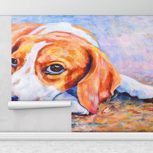 Moderne Wandmalerei, modernes Wandpapier, Papier Wandkunst, Tapete schälen und aufkleben,, zeitgenössisches Wandbild, Ölgemälde Druck,