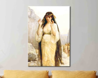 Alexandre Cabanel, opera d'arte famosa, tela di donna, tela classica, riproduzione di opere d'arte, decorazione murale vintage,