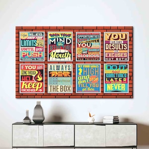 Do It Now, Positive Wall Art, Success Wall Art, Motivational Canvas, Inspirational Canvas Art, Quote Art Canvas, Motivation Art Canvas,