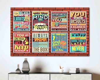 Do It Now, Positive Wall Art, Success Wall Art, Motivational Canvas, Inspirational Canvas Art, Quote Art Canvas, Motivation Art Canvas,