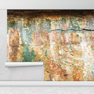 Green And Brown Wallpaper,Bright Wall Paper,Paper Wall Art ,Modern Wallpaper,Custom Wall Paper,Rustic Wall Mural,