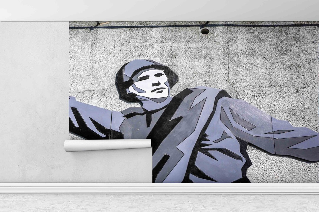 Banksy Wall Mural, Paper Cutting Art, Paper Craft, Solider Graffiti