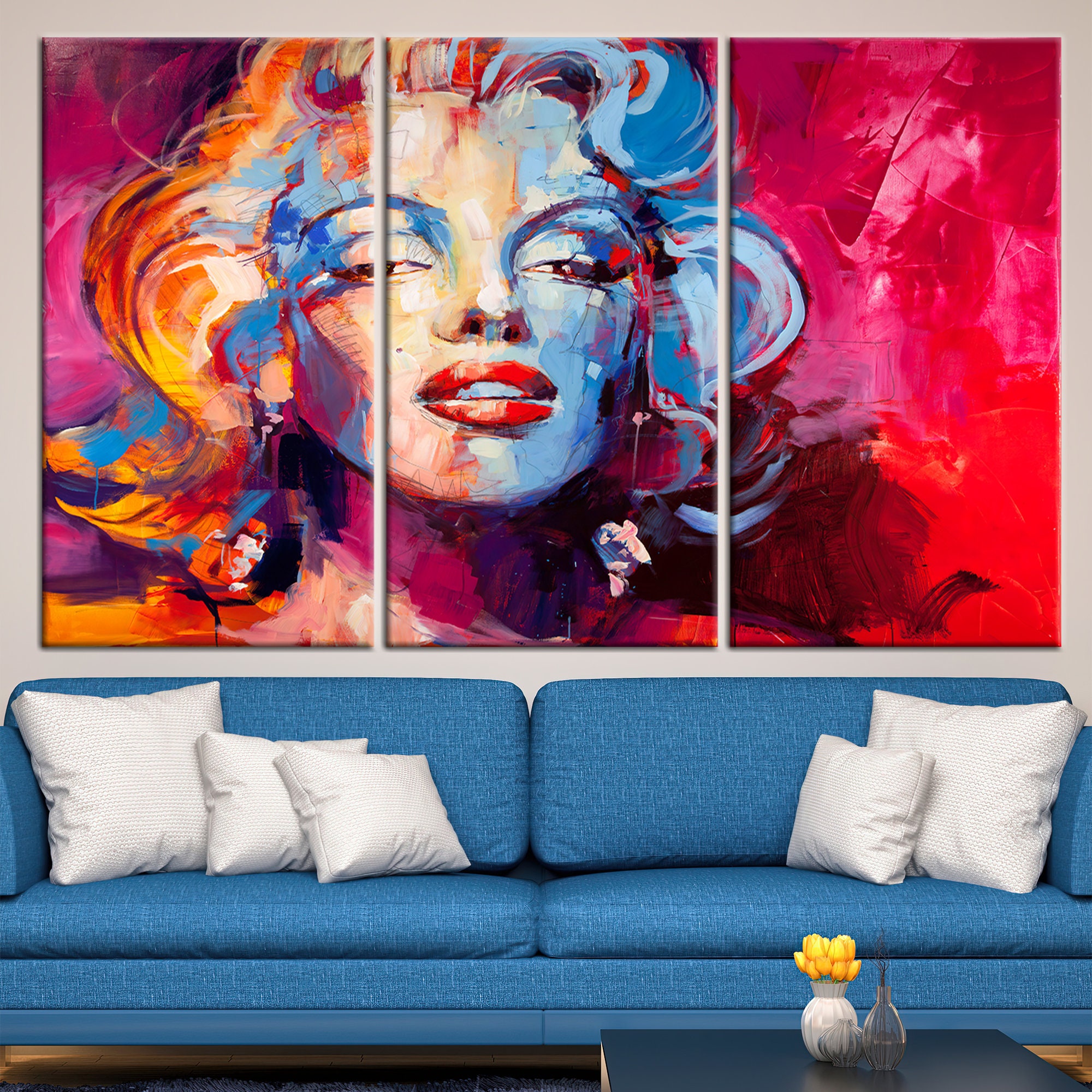 Modern Abstract Art Canvas Famous Art Canvas Abstract Face Etsy Australia