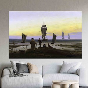 Canvas Print, Canvas Decor, 3D Canvas, The Stages of Life, Boat Printed, Famous Poster, Seascape Wall Art, Sea Landdscape Art Canvas,