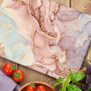 Luxury Marble Chopping Board, Marble Pattern Cutting Board, Gold Marble Cutting Board, Alcohol Ink Cutting Board, Glass Chopping Board,