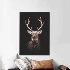 Deer Photography, Animal Wall Decor, Beautiful Deer Art, Deer Art Canvas, Deer Photo Printed, Animal Photo Art, Farmhouse Canvas,