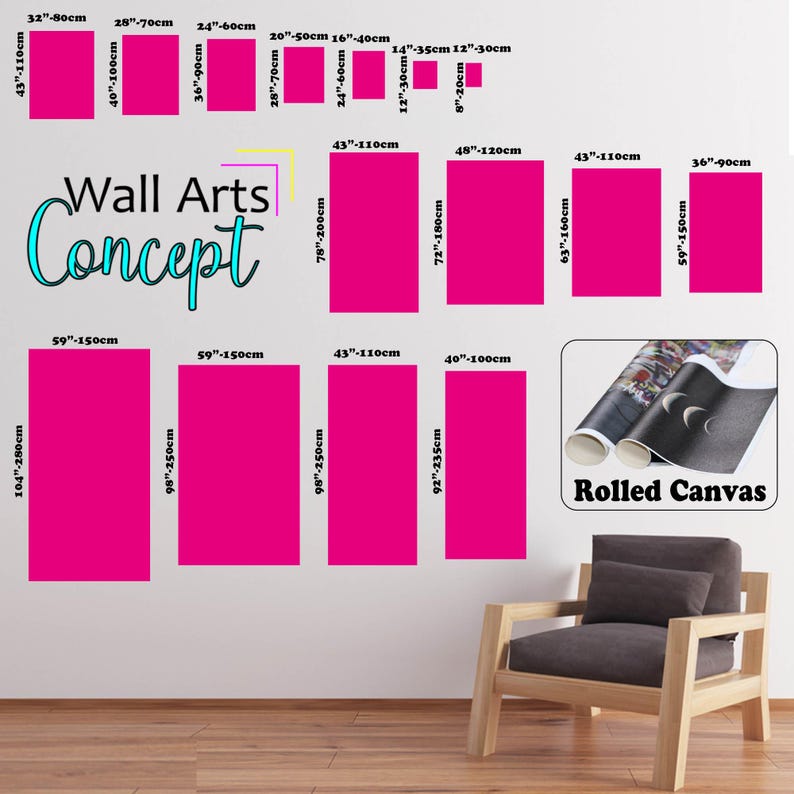 Abstract Canvas Poster, Cat Canvas Gift, Animal Poster, Abstract Cats