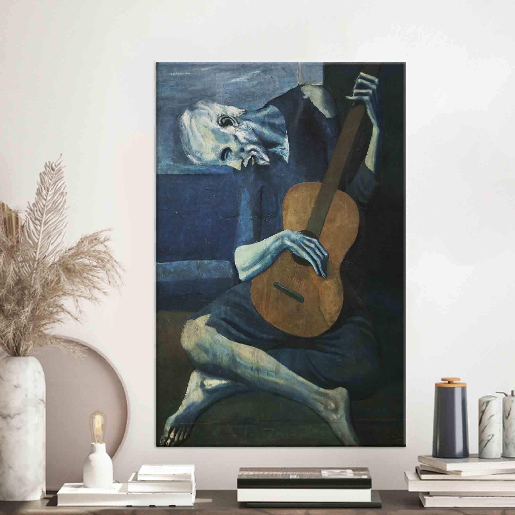 Picasso blue guitar - Etsy 日本