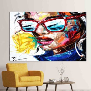 Arte de lienzo, regalos personalizados, cartel de rosa, lienzo de arte de retrato de mujer, lienzo de arte de graffiti, lienzo personalizado, decoración de lienzo de cara de mujer,