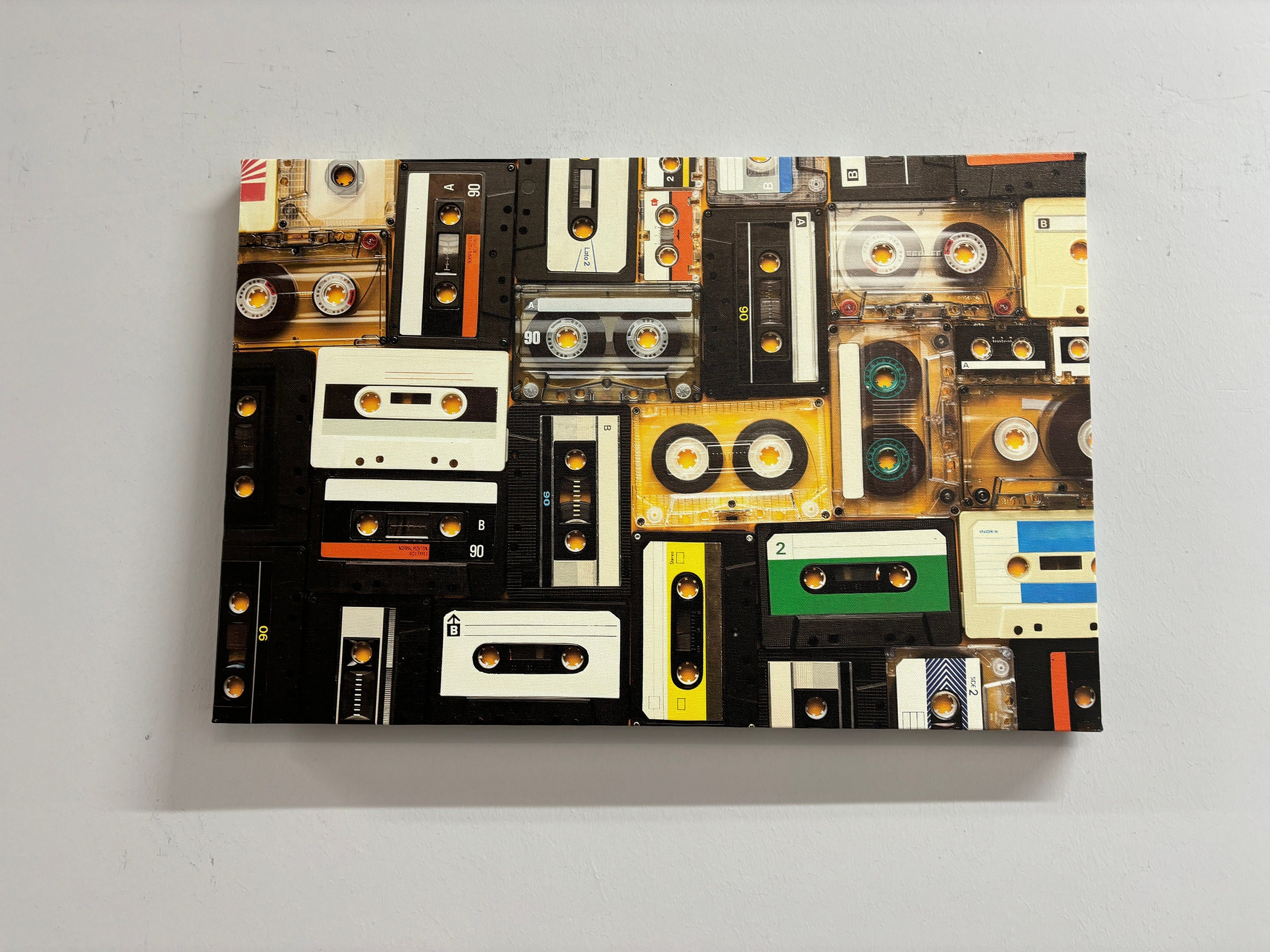 Retro Canvas, Old Cassette Artwork, Vintage Cassette Art, Audio Cassette Wall Decor, Retro Audio Cassette Artwork, Tapes Poster, - Etsy Retro Canvas, Old Cassette Artwork, Vintage Cassette Art, Audio Cassette Wall Decor, Retro Audio Cassette Artwork, Tapes Poster, - Etsy