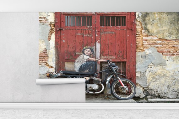 Wall painting online bike