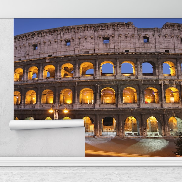 Rome Wall Mural, Modern Wall Paper, Colosseum Wall Decor, 3d Wall Paper, , Cityscape Mural, Custom Wall Paper, View Wall Poster,